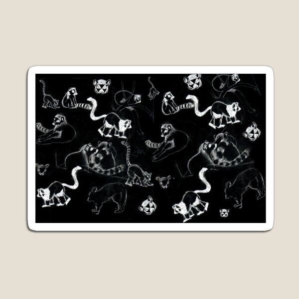 Item preview, Dibujo de grupo de lémures designed and sold by Caroline Bochud.