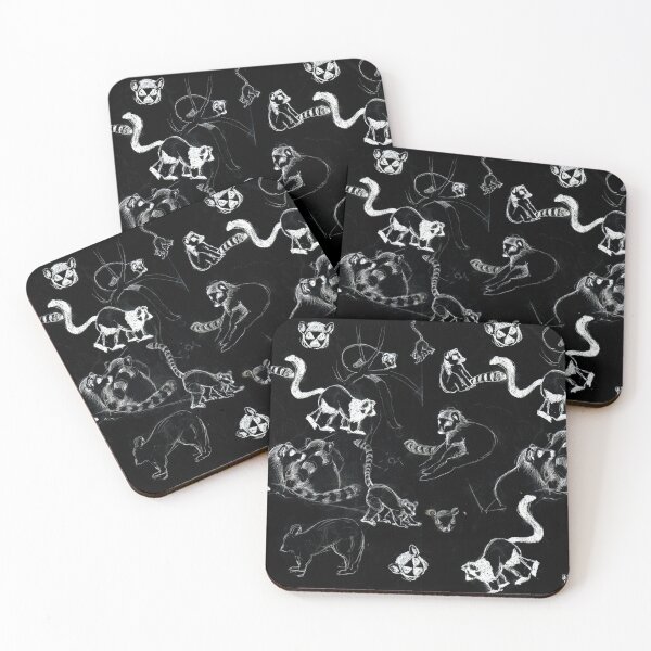 Item preview, Group of lemurs sketch designed and sold by Caroline Bochud.