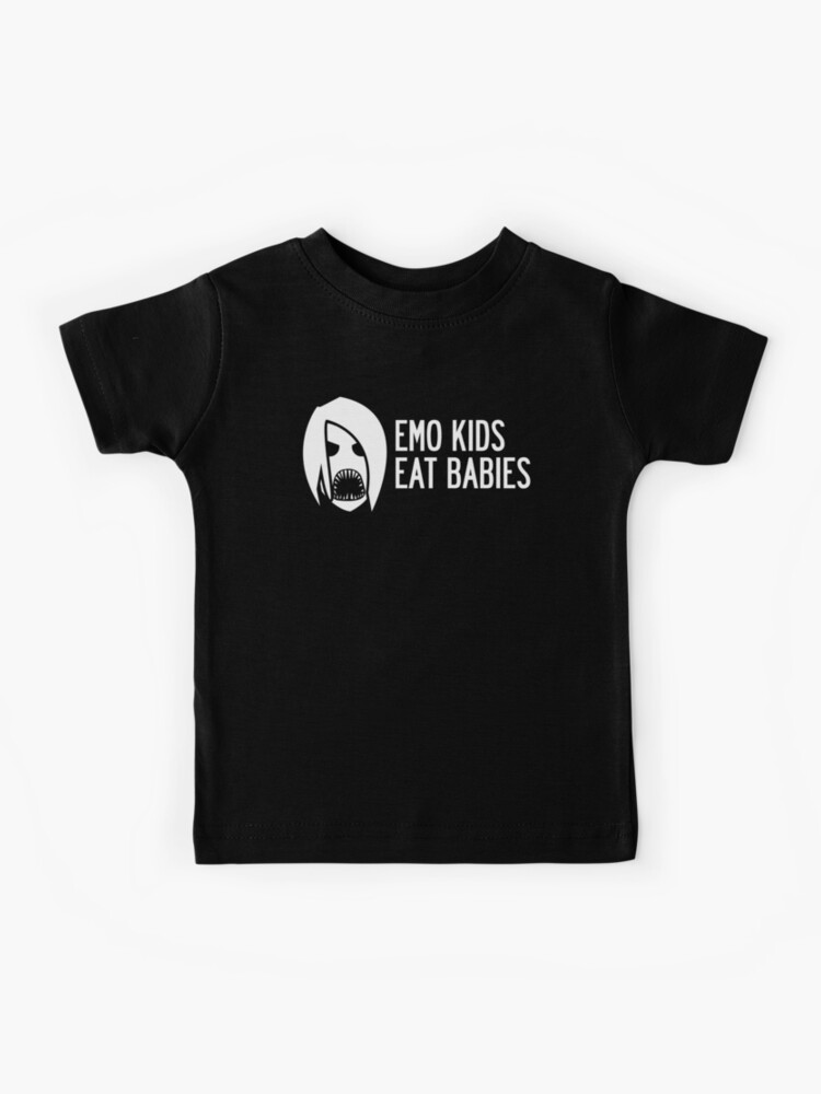 Emo Kids Eat Babies Kids T Shirt By Postlopez Redbubble