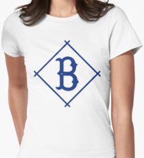 Camiseta entallada para mujer Béisbol Vintage Brooklyn Dodgers B Diamond