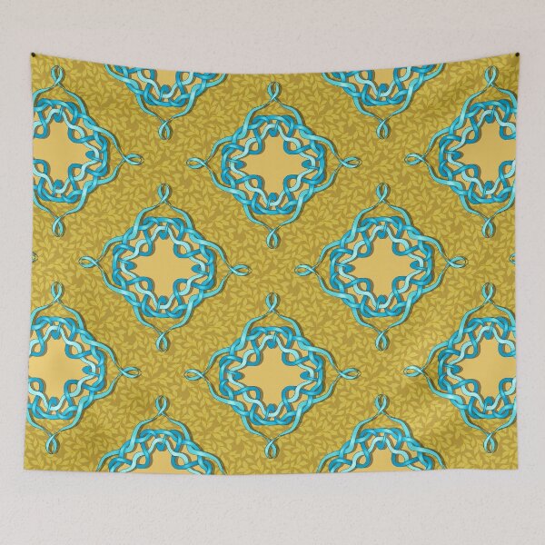 Item preview, Over and Under ribbon frame turquoise and gold designed and sold by Sharilea.