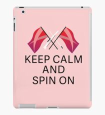 Keep Calm & Spin On {Red} iPad Case/Skin