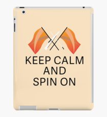 Keep Calm & Spin On {Orange} iPad Case/Skin