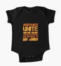 Body de manga corta para bebé Funny Introvert Product Unite Gifts With Quotes