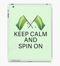 Keep Calm & Spin On {Green} iPad Case/Skin
