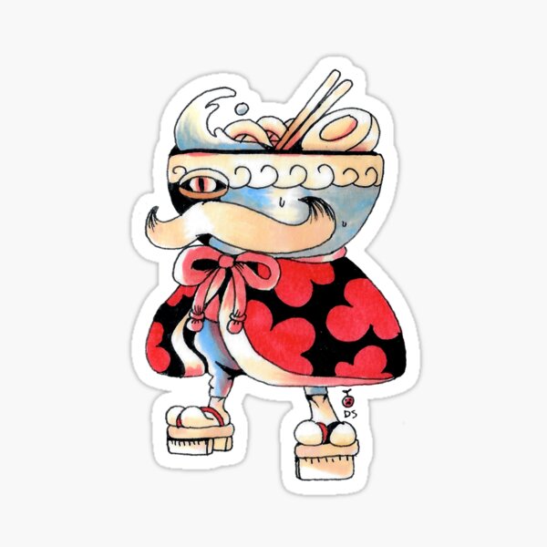 Raymond the Ramen Ronin Sticker