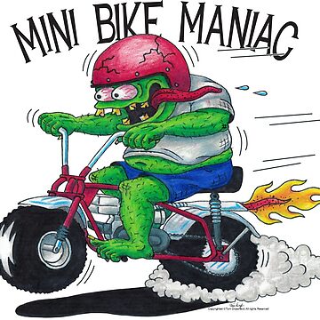 Pegatina for Sale con la obra «Bronc Mini Bike Maniac» de
