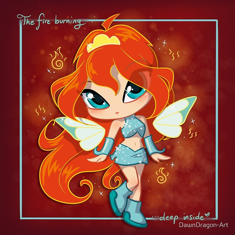 Fire Fairy By Dawndragon Art Redbubble