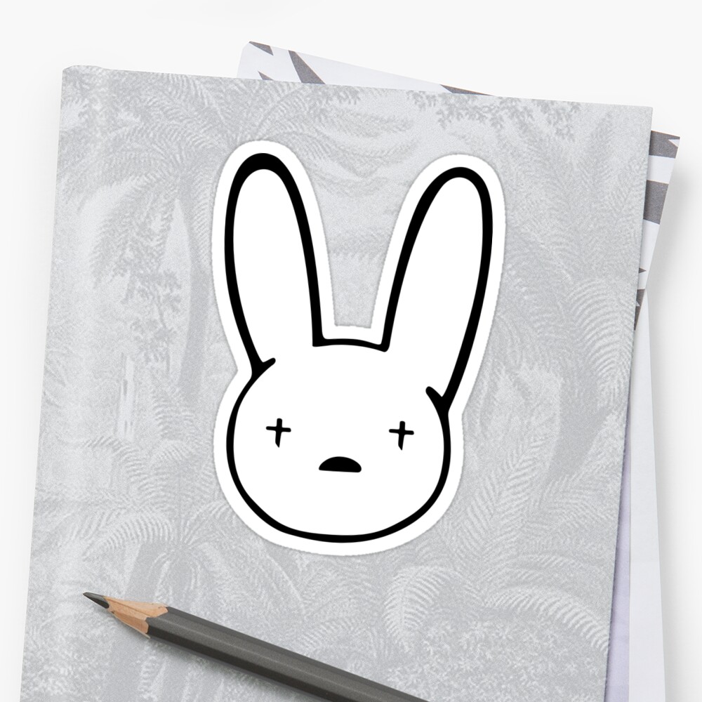 Download "Bad Bunny Sticker Best Quality - Bad Bunny Logo Decal ...