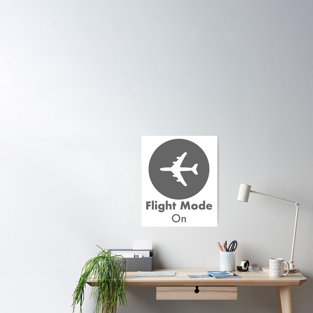Flight Mode Sticker