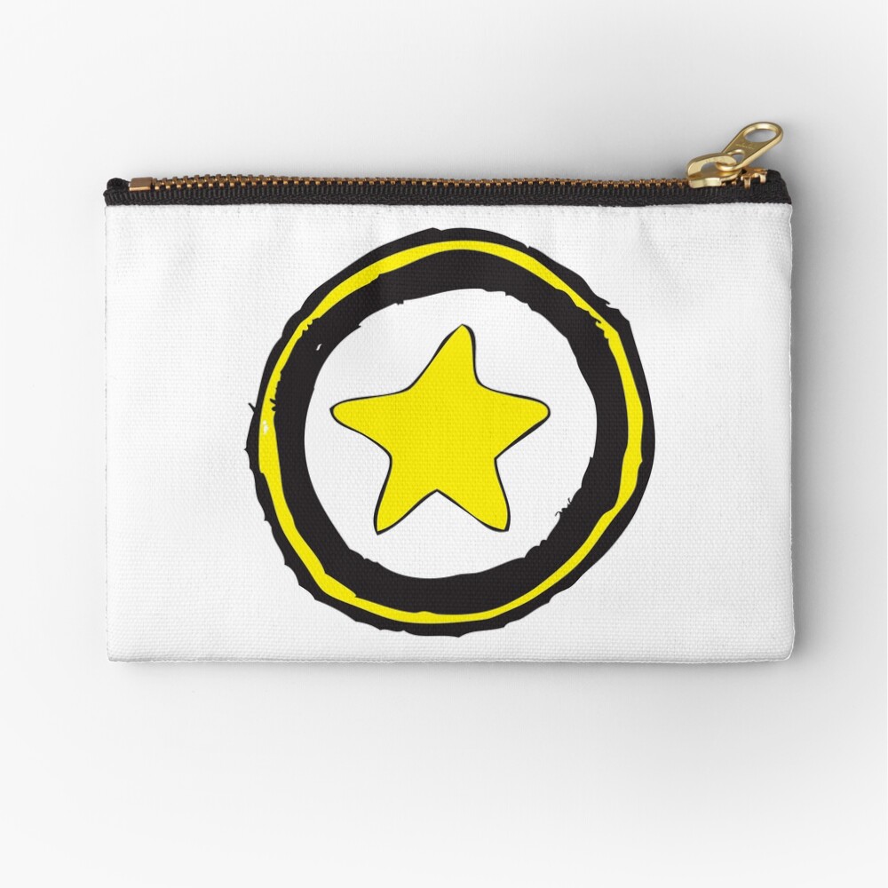 Star Icon Sketch Zipper Pouch