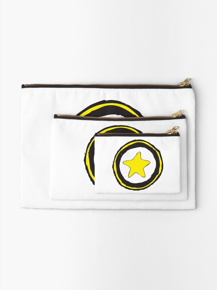 Alternate view of Star Icon Sketch Zipper Pouch
