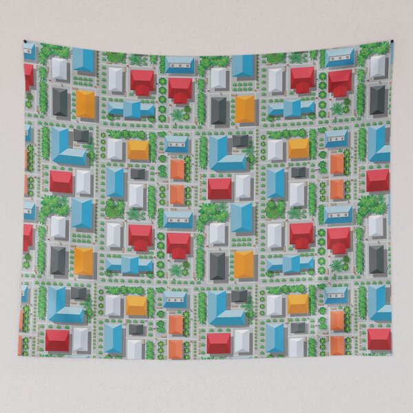 Item preview, City map pattern designed and sold by Alexzel.