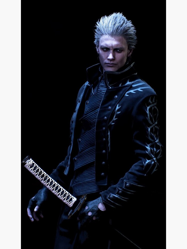 Vergil Autism Warrior Pearl Postcard Print Devil May Cry 