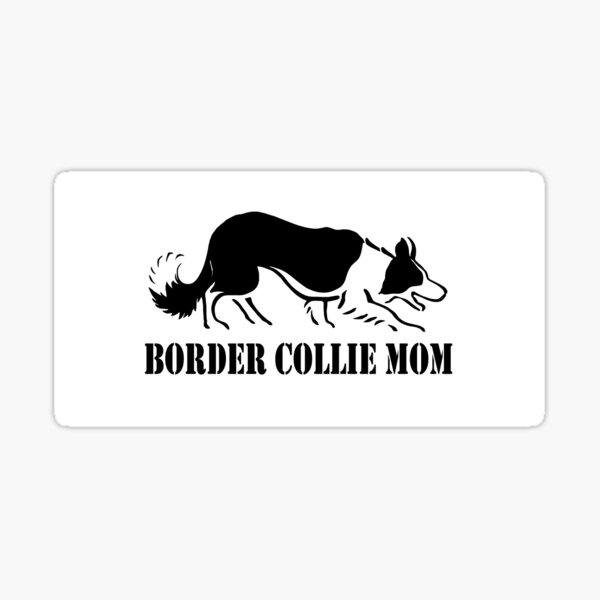 Border Collie Mom Sticker