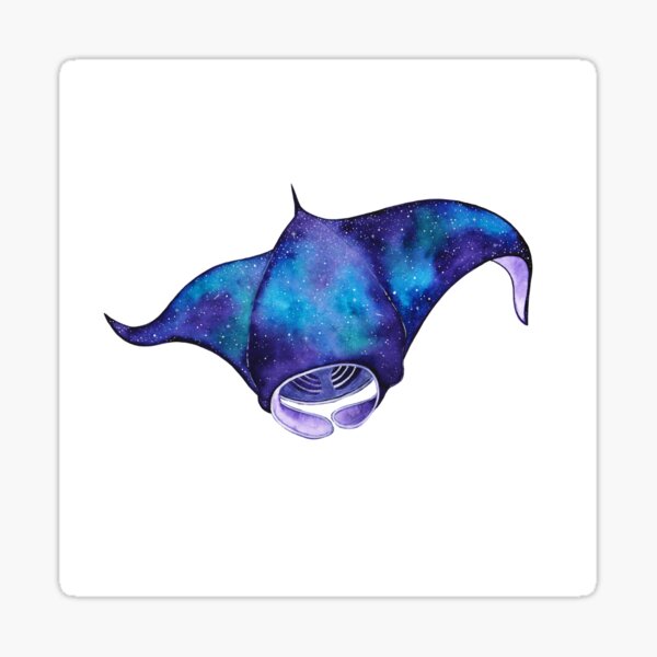 Cosmic Manta Sticker