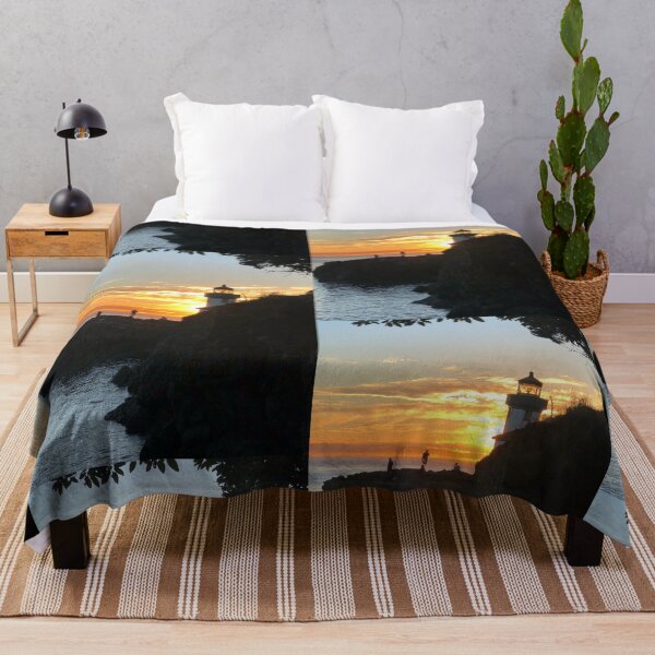 Item preview, Sunset on Lime Kiln Lighthouse designed and sold by FridayHarborMan.