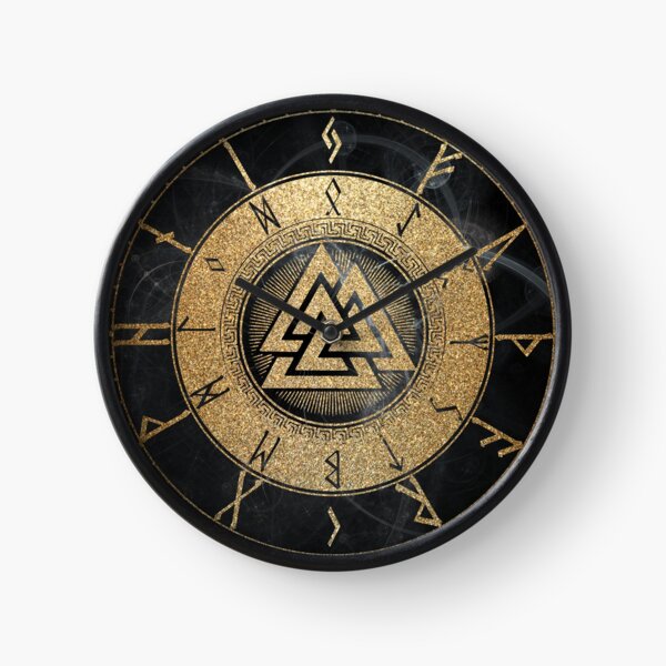 Viking Rune Clock Clock