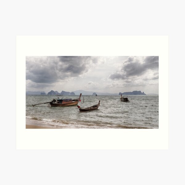 Longtail Boats of Koh Yao Noi Art Print