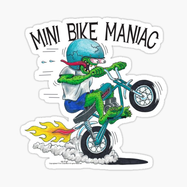 Mini bike hot sale stickers