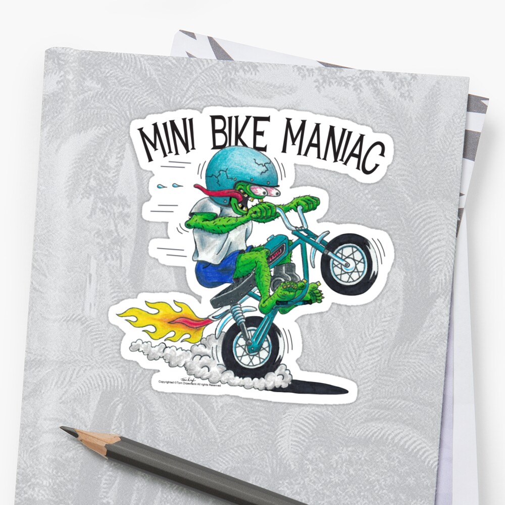 mini bike stickers