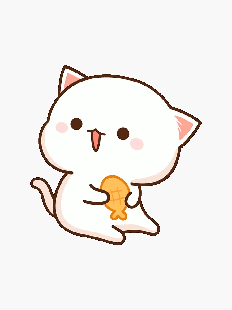 Cute Pet Cat Sticker – FishbiscuitDesigns