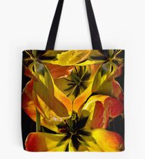 A Fantasy Tangle of Aging Tulips Tote Bag
