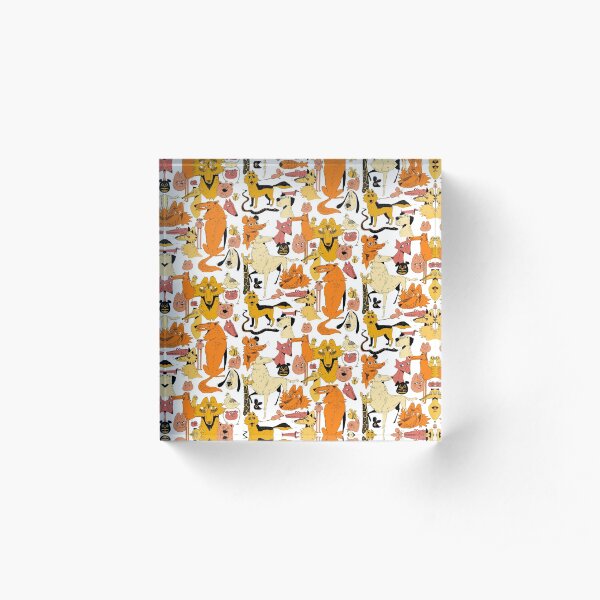 Animal sketch Acrylic Block