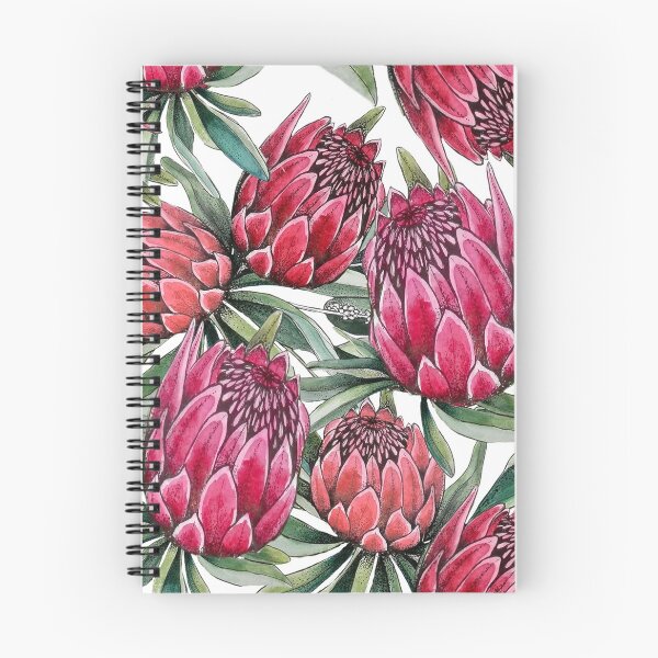 Item preview, Protea flower Watercolor on white designed and sold by MagentaRose.