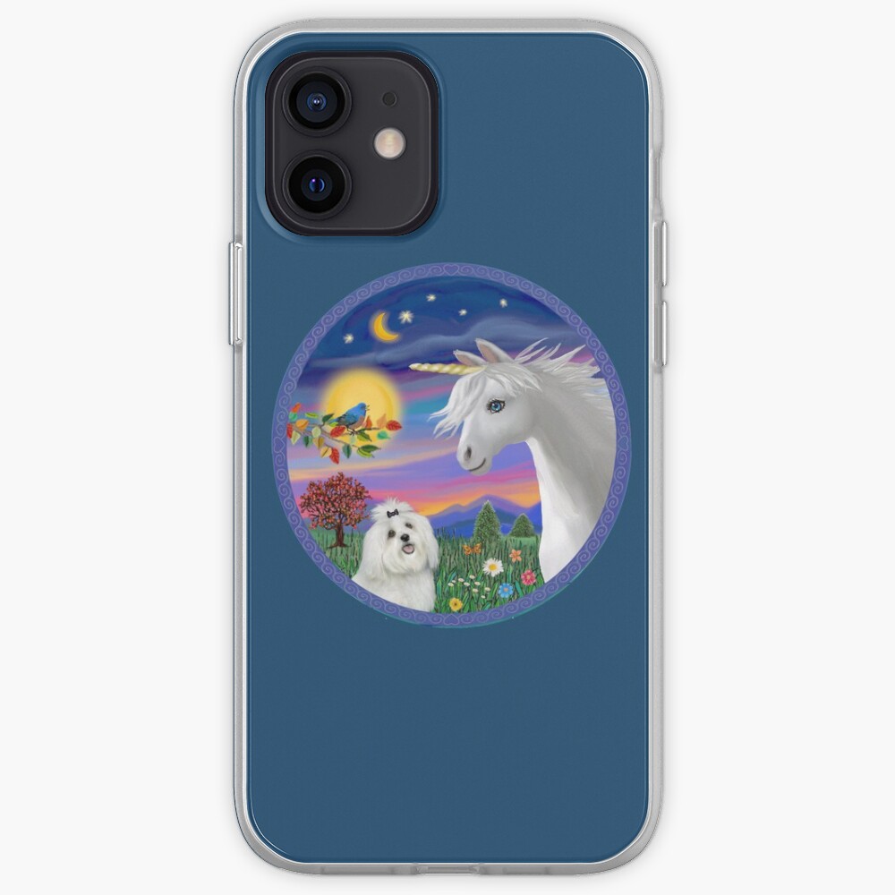 Unicorn and Maltese iPhone Case & Cover
