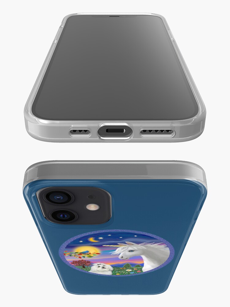 Alternate view of Unicorn and Maltese iPhone Case & Cover