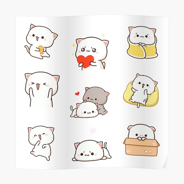 Poster mèo chibi kawaii chính là điều mà bạn cần để tô điểm cho phòng của mình trở nên sinh động và đáng yêu hơn. Những bức tranh với nét dễ thương và tinh tế này chắc chắn sẽ mê hoặc bạn ngay từ cái nhìn đầu tiên.