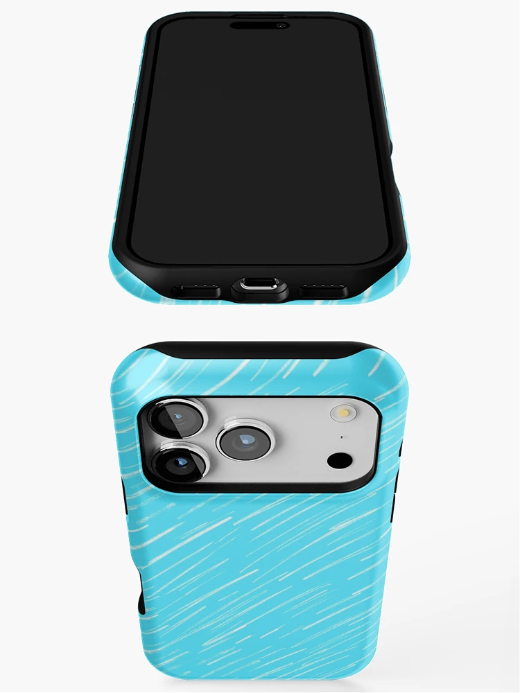 Thumbnail 3 of 4, iPhone Case, 19 Blue Scratch designed and sold by MathisDesigns.