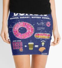 Donut Blueprint Mini Skirt