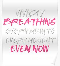 Póster BTS Persona Lyrics Vividly Breathing Every Minute Every Moment