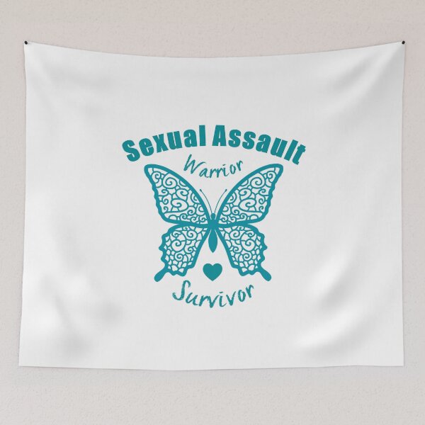 Item preview, Sexual Assault Warrior Survivor Lace Butterfly designed and sold by wordsonly.