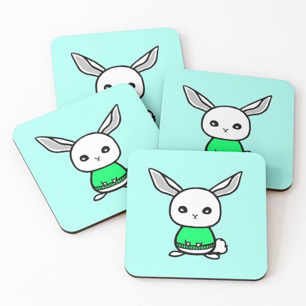 Item preview, Snow Bunny in Green Sweater designed and sold by Sina-mon.