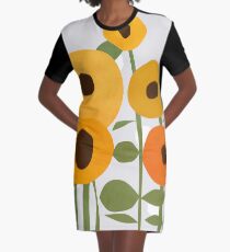 Sunflowers Graphic T-Shirt Dress