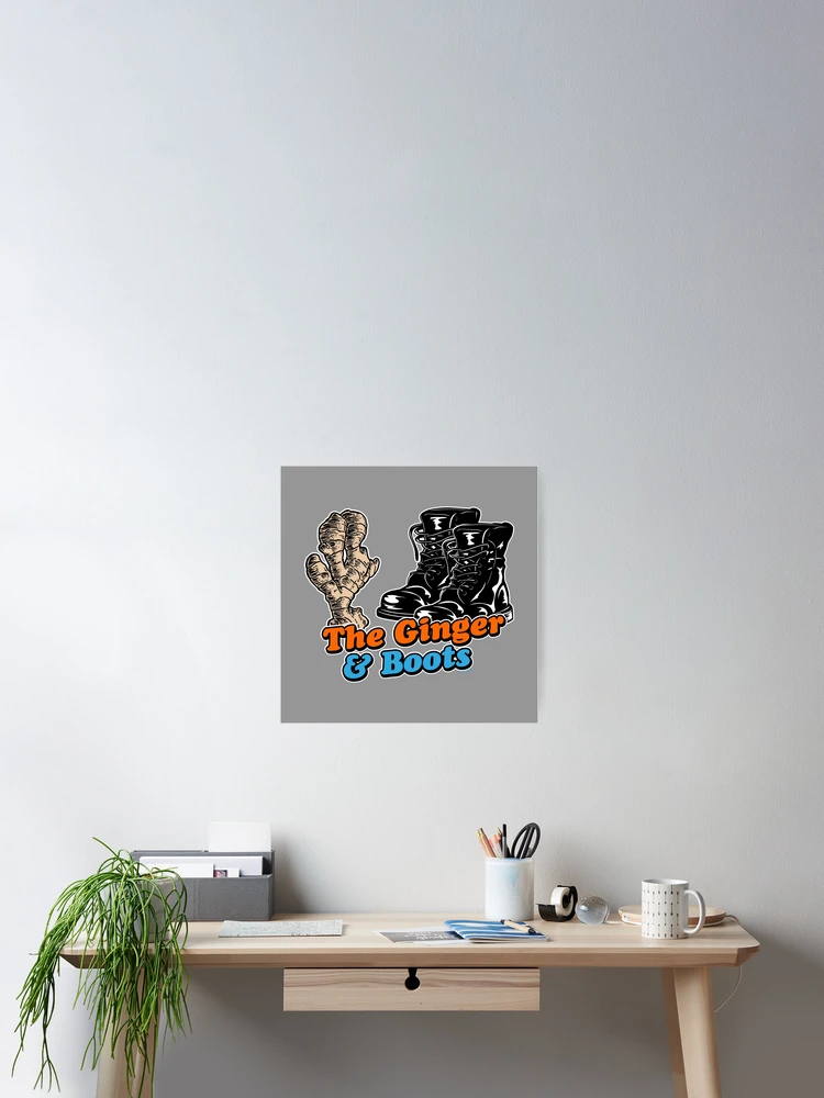 Aperçu 2 sur 3. Poster avec l'œuvre Le Roux et les Bottes [Roufxis-Rb] créée et vendue par RoufXis.