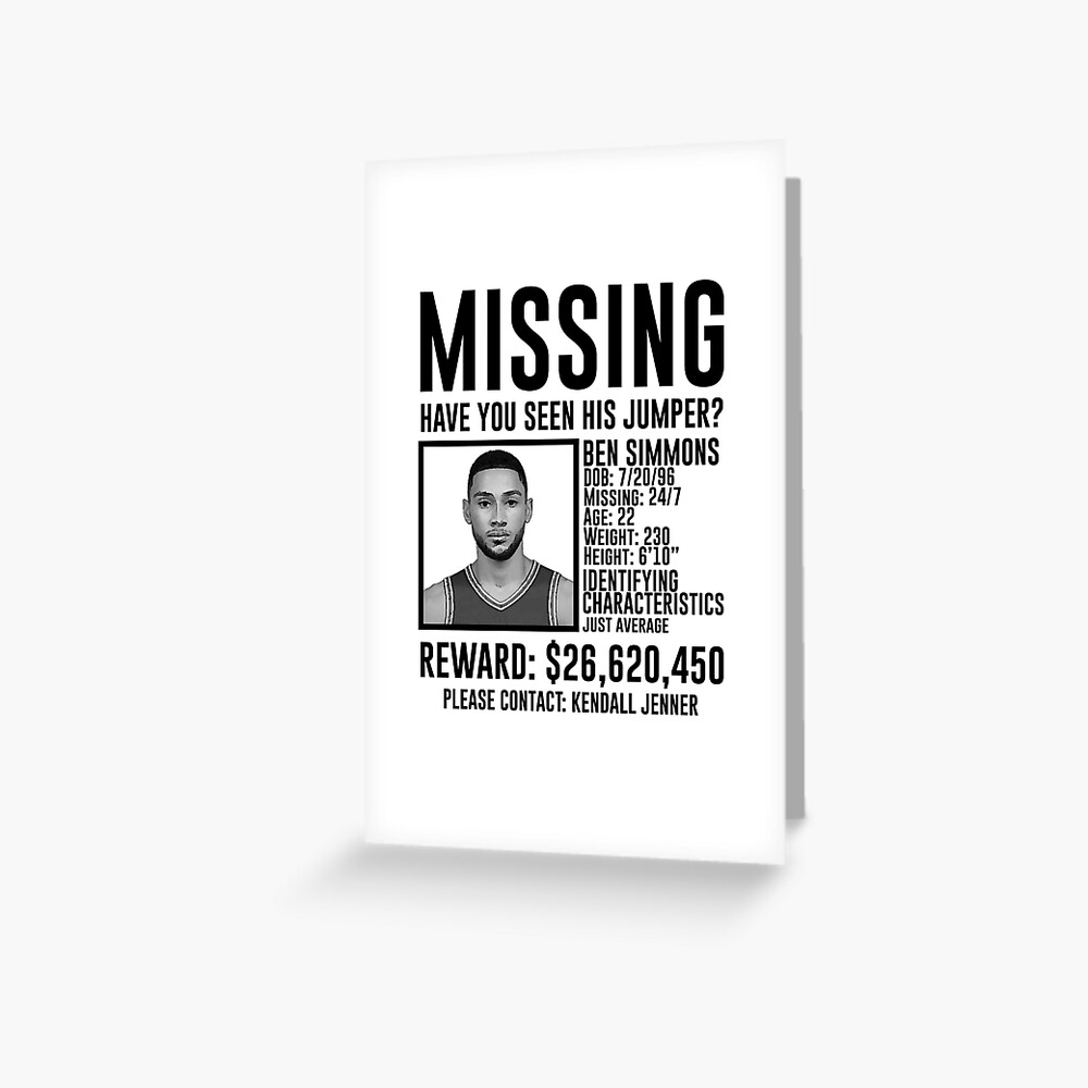 Ben Simmons Missing Jump Shot Funny Poster for Sale by tdjeff02