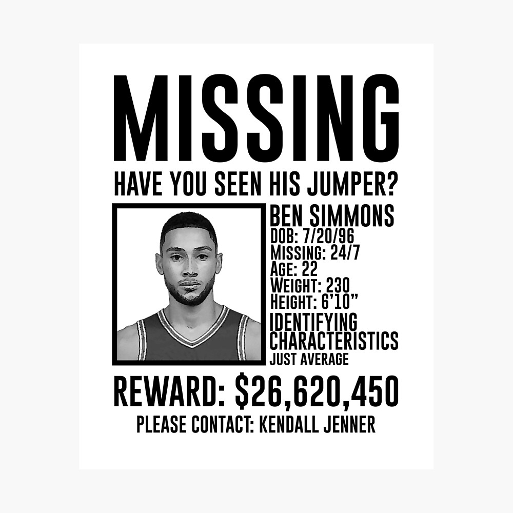 Ben Simmons Missing Jump Shot Funny V-Neck T-Shirt