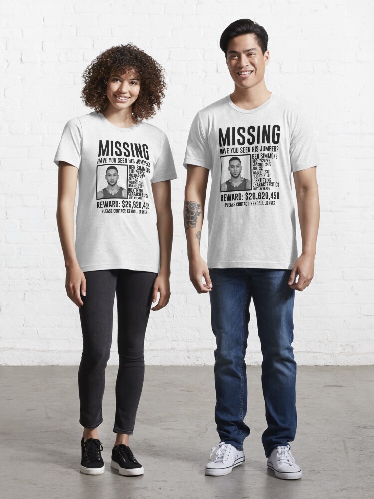 Missing Have You Seen His Jumper Ben Simmons Shirt, hoodie, sweater, long  sleeve and tank top