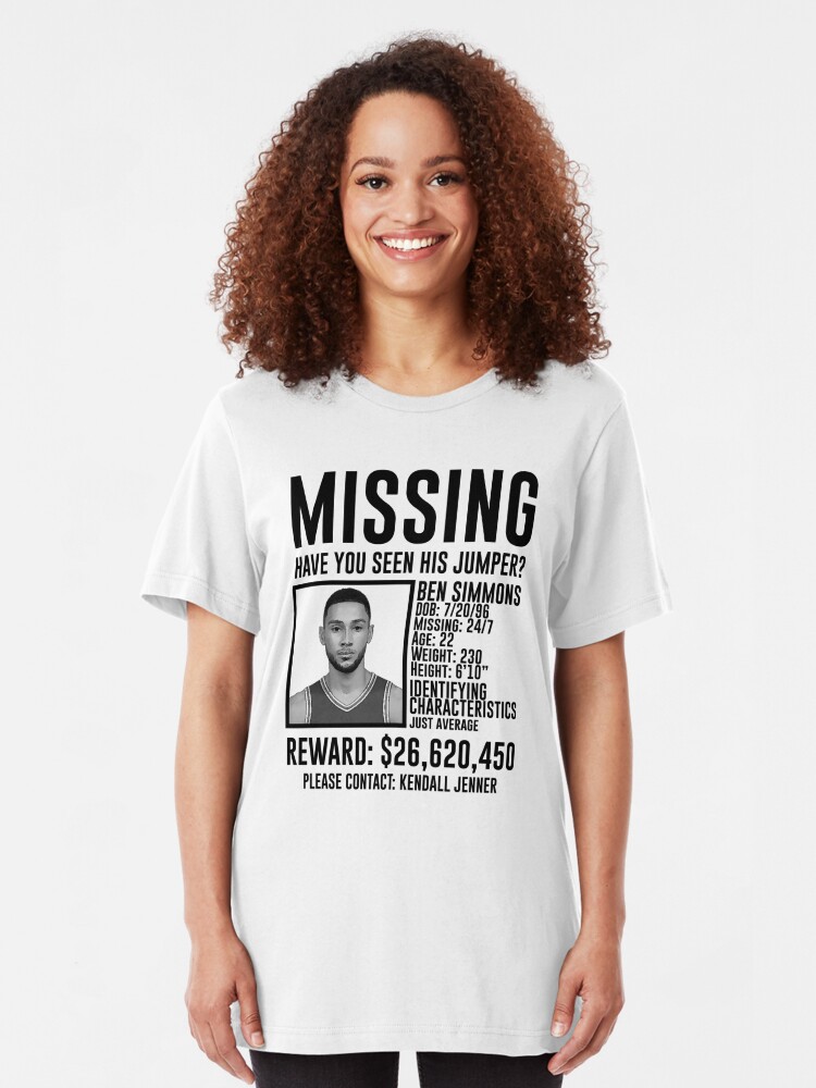 ben simmons missing t shirt