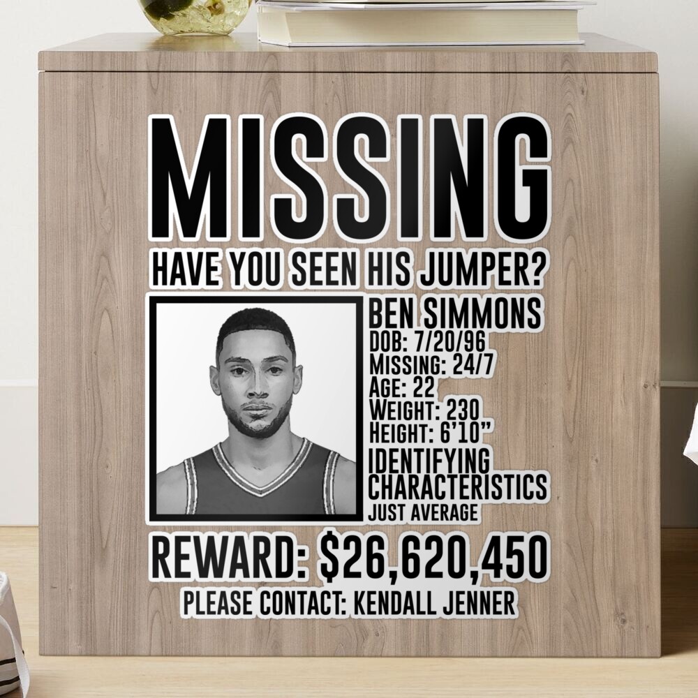 Ben Simmons Missing Jump Shot Funny Poster for Sale by tdjeff02