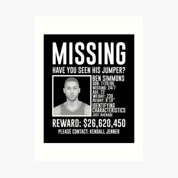 ben simmons missing t shirt