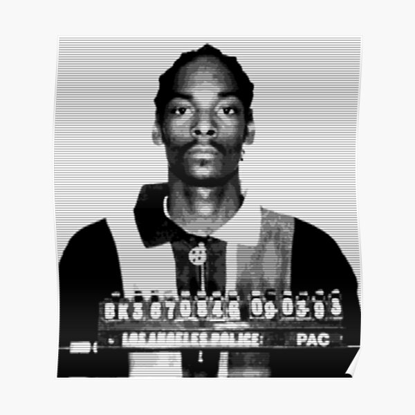 snoop arrest mugshot custom fan art Poster
