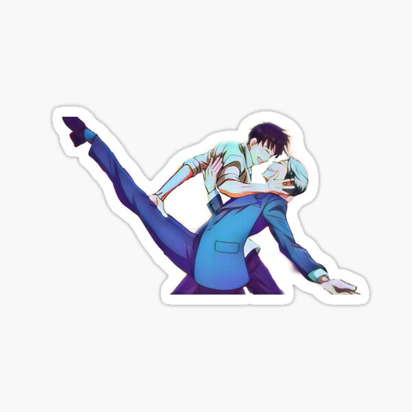Yuri and Viktor dancing Sticker