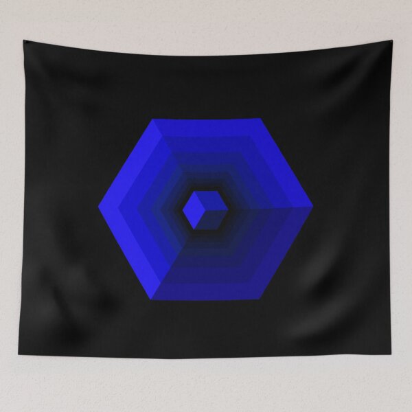 Item preview, HEXACUBE | BLUE designed and sold by vandeworks.