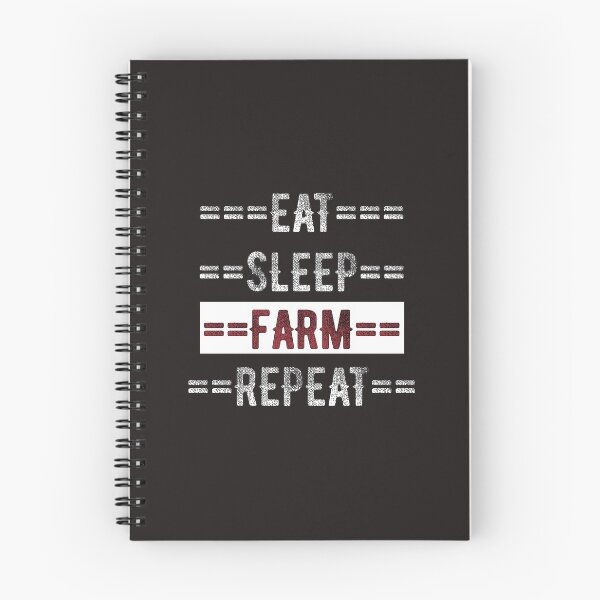 Item preview, Farmer Gift - Eat Sleep Farm Repeat  - Distressed Text Design designed and sold by TrndSttr.