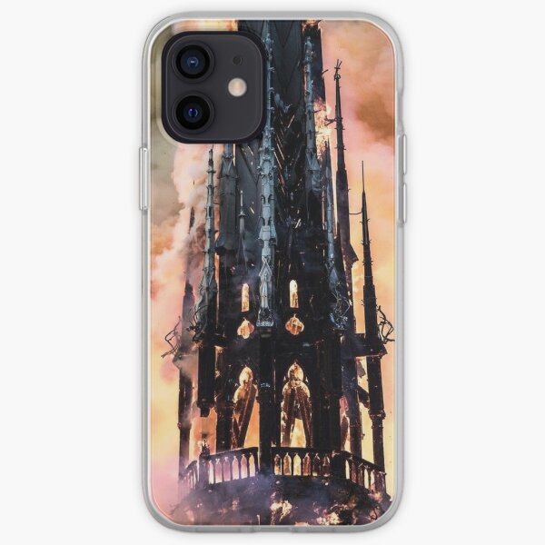Fire at Notre Dame Cathedral in Paris iPhone Soft Case